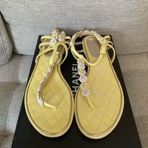 Chanel Sandals size 38.5 new